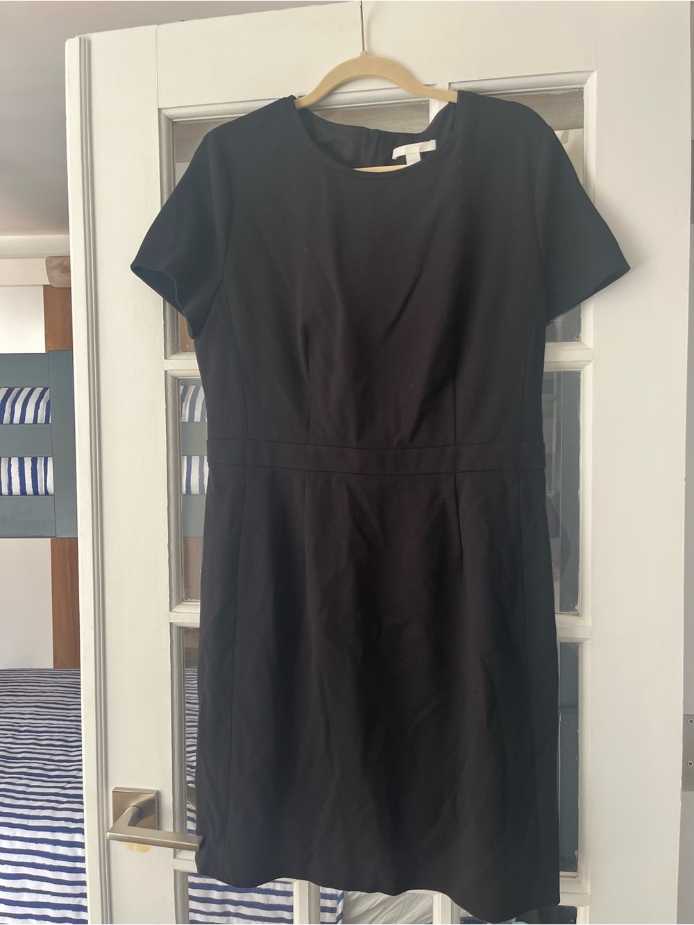 Hugo Boss Classic Black Short-Sleeve Sheath Dress